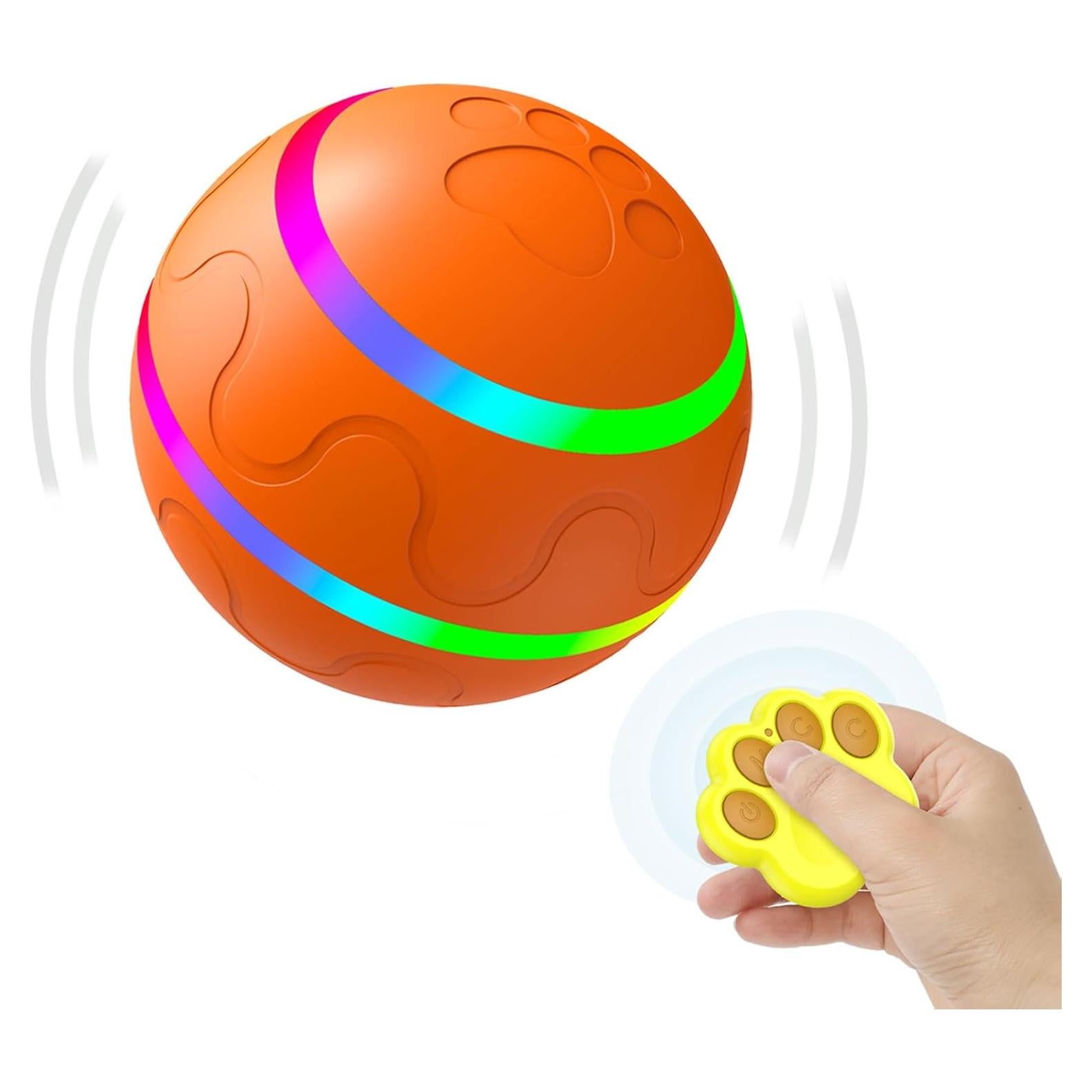 Bola Interactiva para Perros Morhandisn Naranja 8cm Recargable