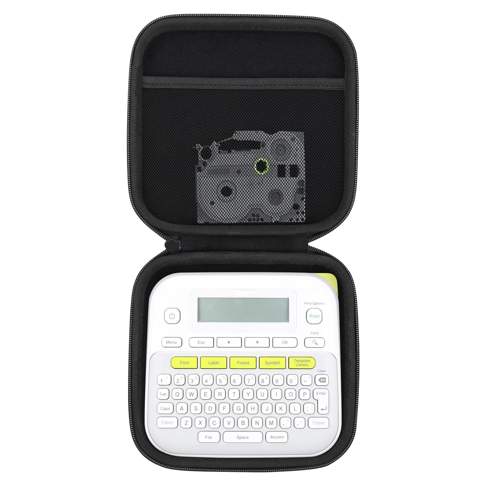 Funda Dura Khanka para Etiquetadora Brother P-Touch PTD220 - Negro