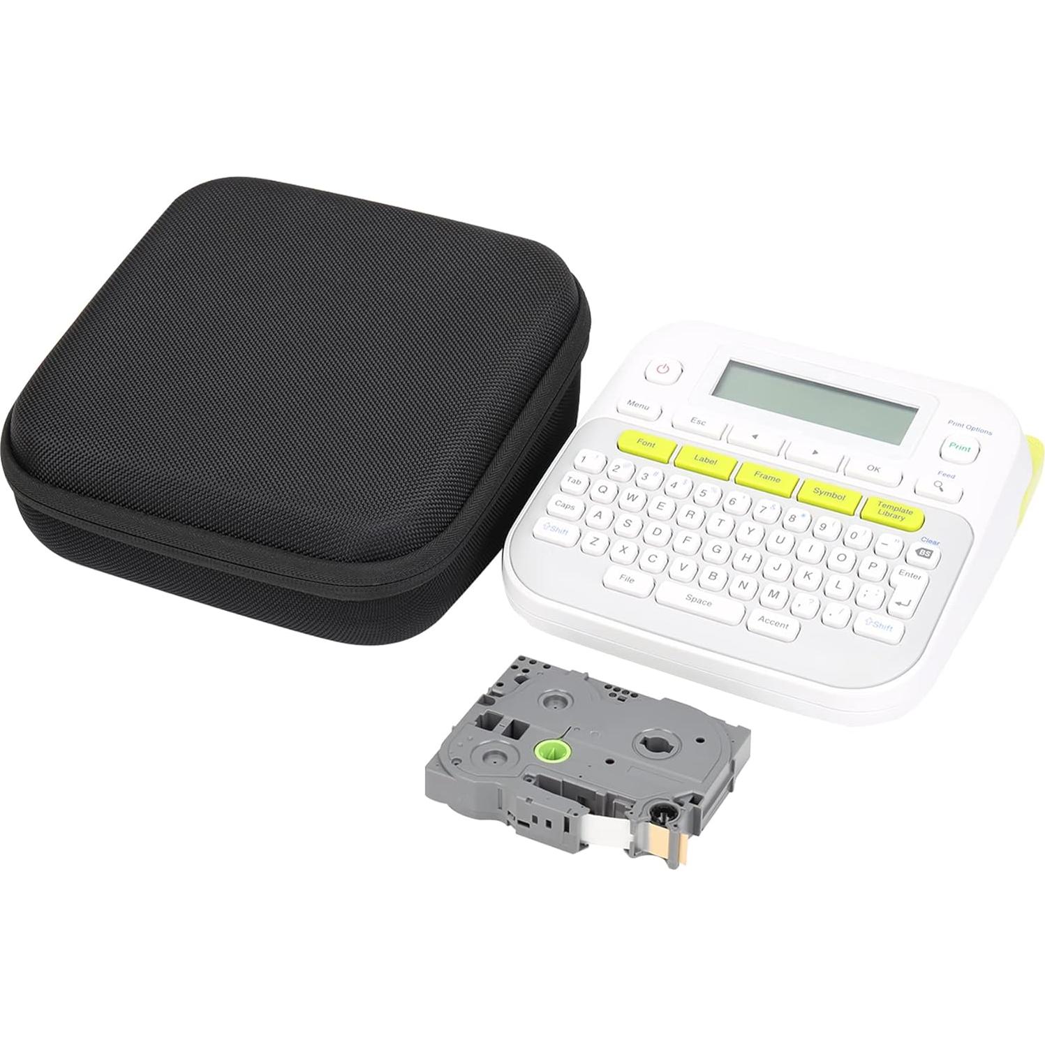 Funda Dura Khanka para Etiquetadora Brother P-Touch PTD220 - Negro