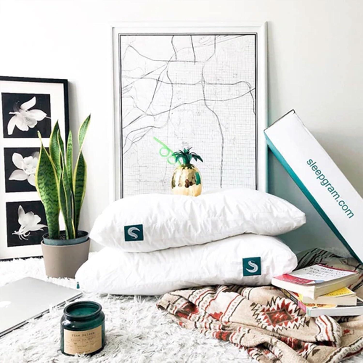 Almohada de Cama Refrigerante Sleepgram Queen Microfibra