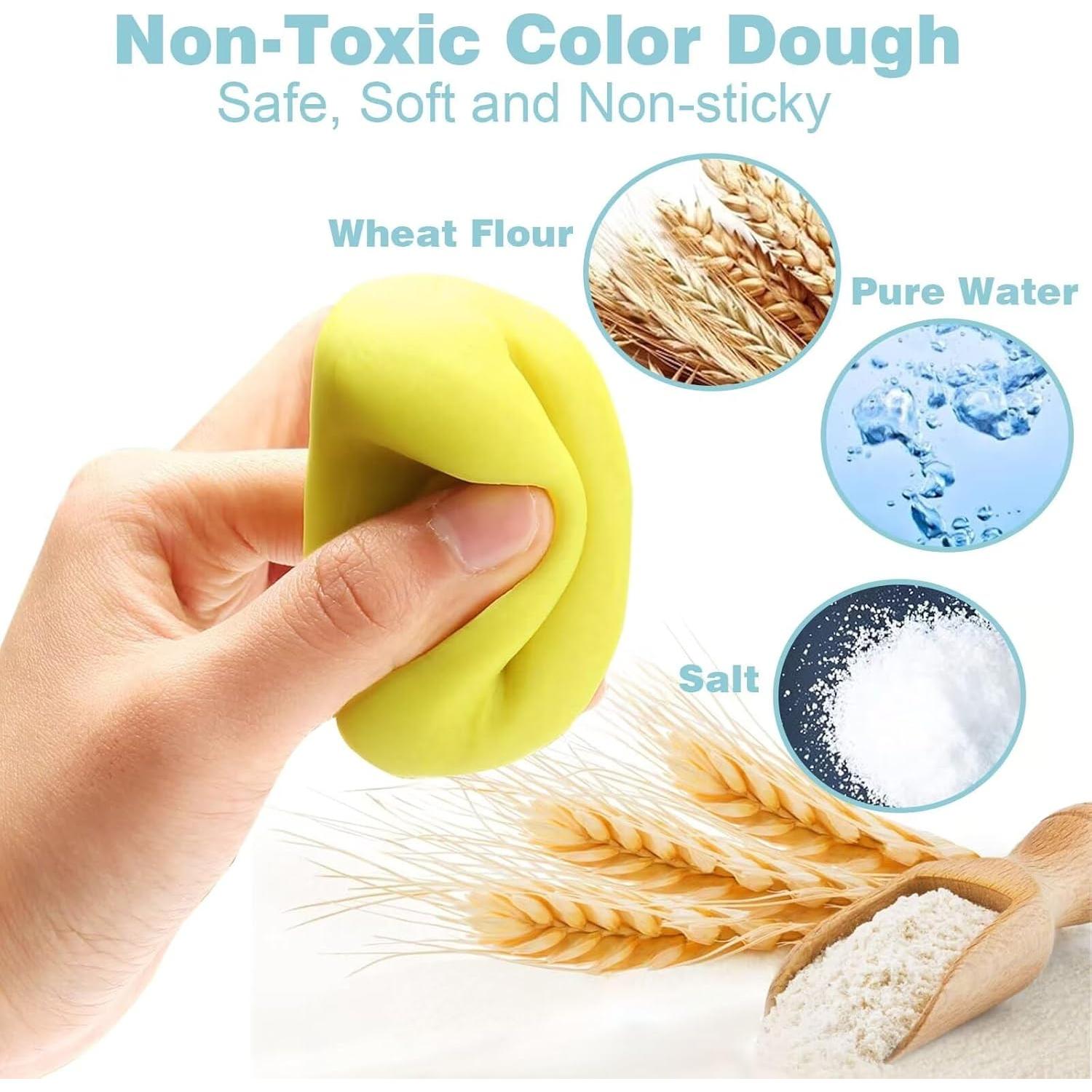 Set de 6 Moldes de Dinosaurios Yiklucg con 5 Arcillas