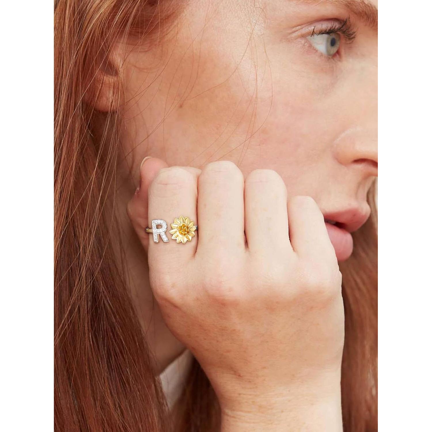 Anillo Fidget de Plata Esterlina 925 Focalook para Mujeres