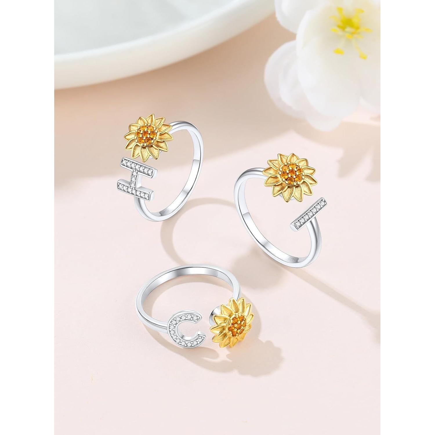 Anillo Fidget de Plata Esterlina 925 Focalook para Mujeres