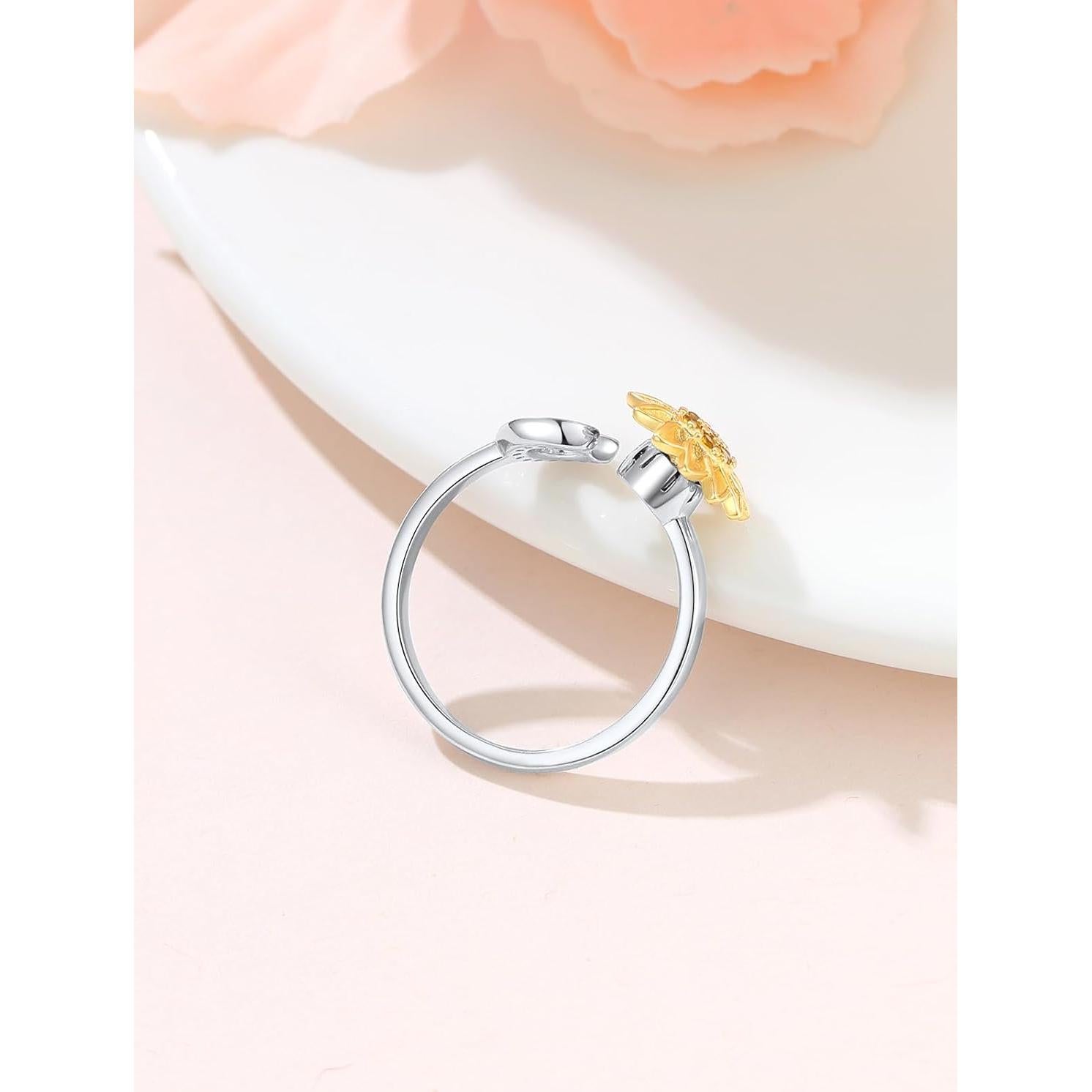 Anillo Fidget de Plata Esterlina 925 Focalook para Mujeres