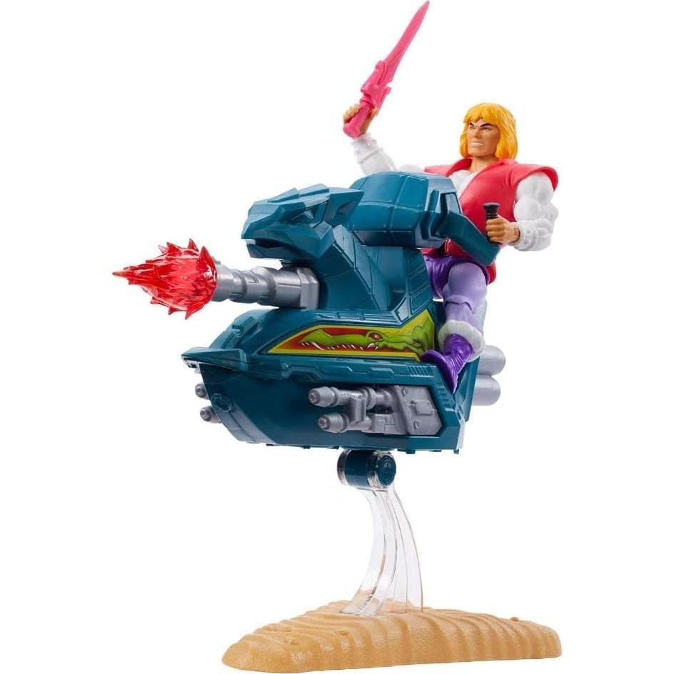Vehículo Battle Skysled MOTU Mattel con figura Príncipe Adam