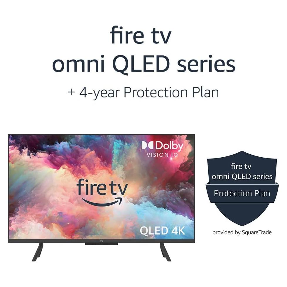Amazon Fire TV 43" Omni QLED Series 4K UHD smart TV + 4-Year Protection Plan