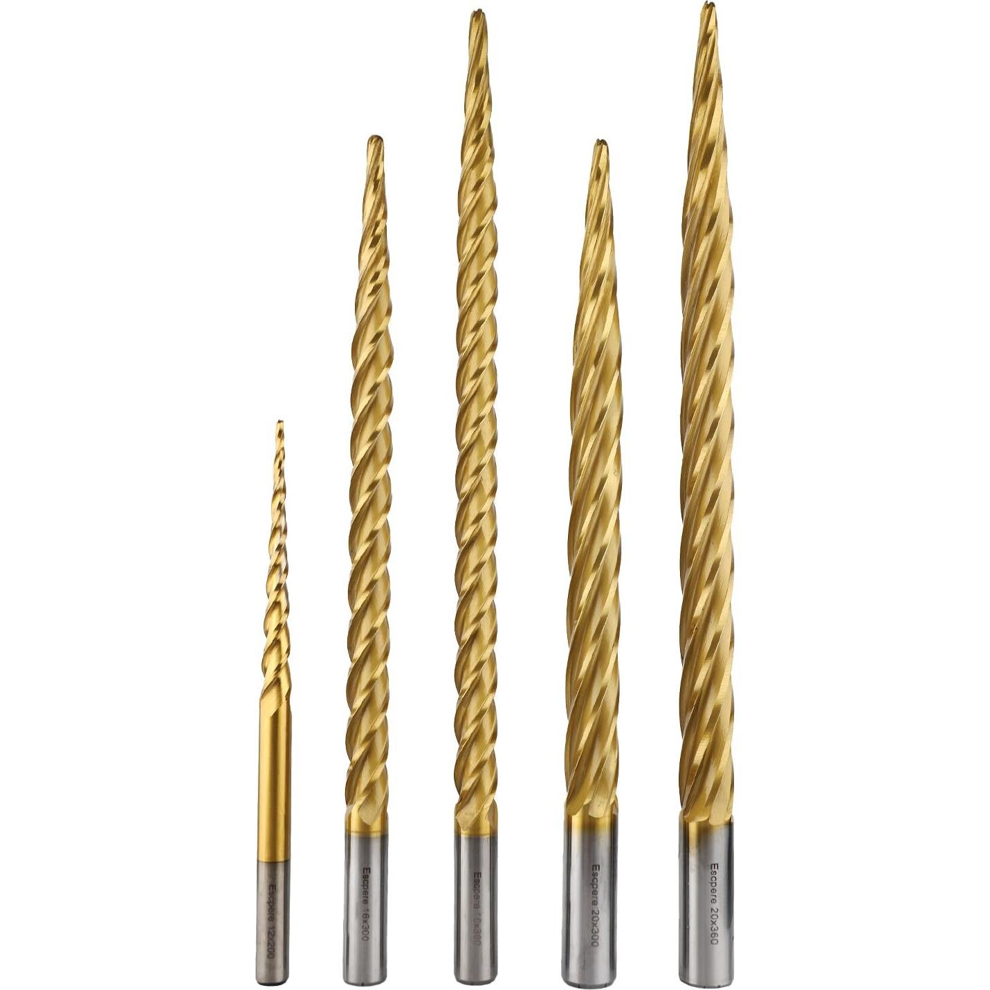 Bit de Espuma CNC Escpere D12xR1.5x100mm Cónico