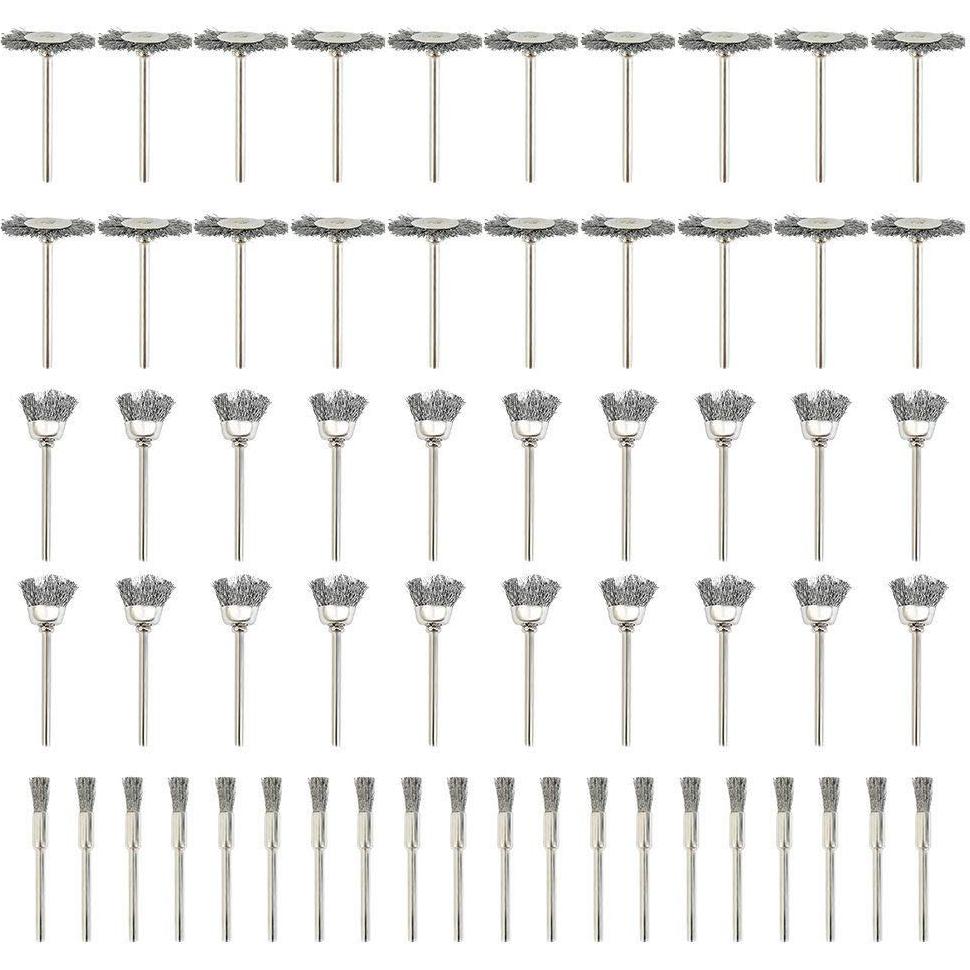 Juego de 60 Cepillos de Alambre Rocaris - Acero Inoxidable
