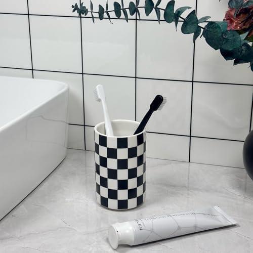 Soporte para Cepillos de Dientes NAKOR HOME Cerámica Negro 7.49cm