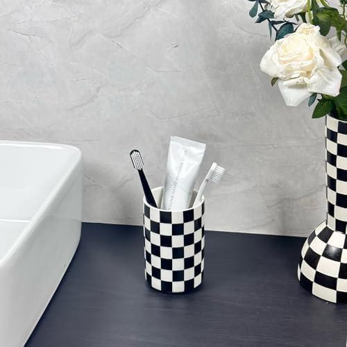 Soporte para Cepillos de Dientes NAKOR HOME Cerámica Negro 7.49cm