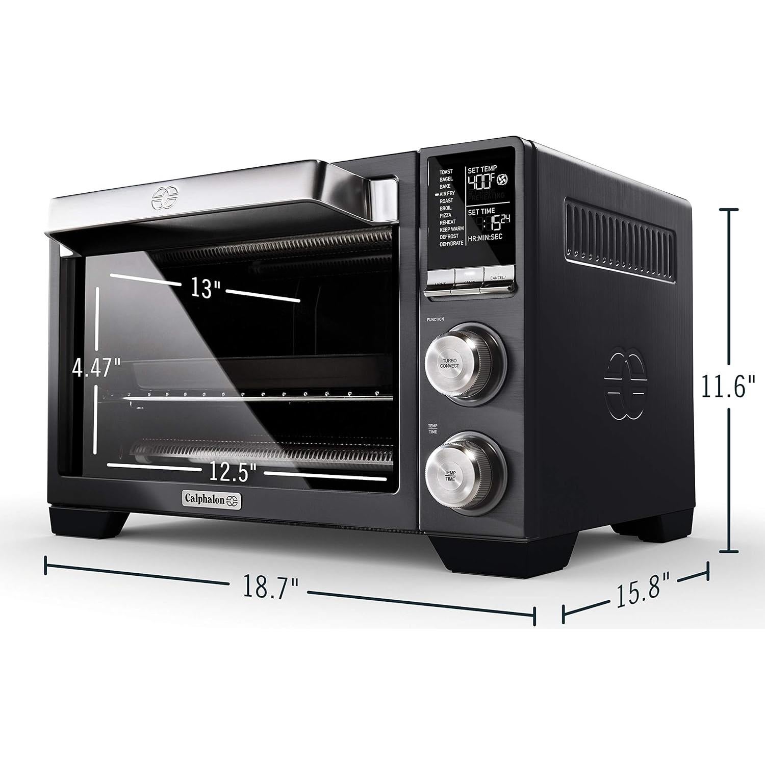 Horno Freidor de Aire Calphalon Digital 11-en-1 Acero Inoxidable