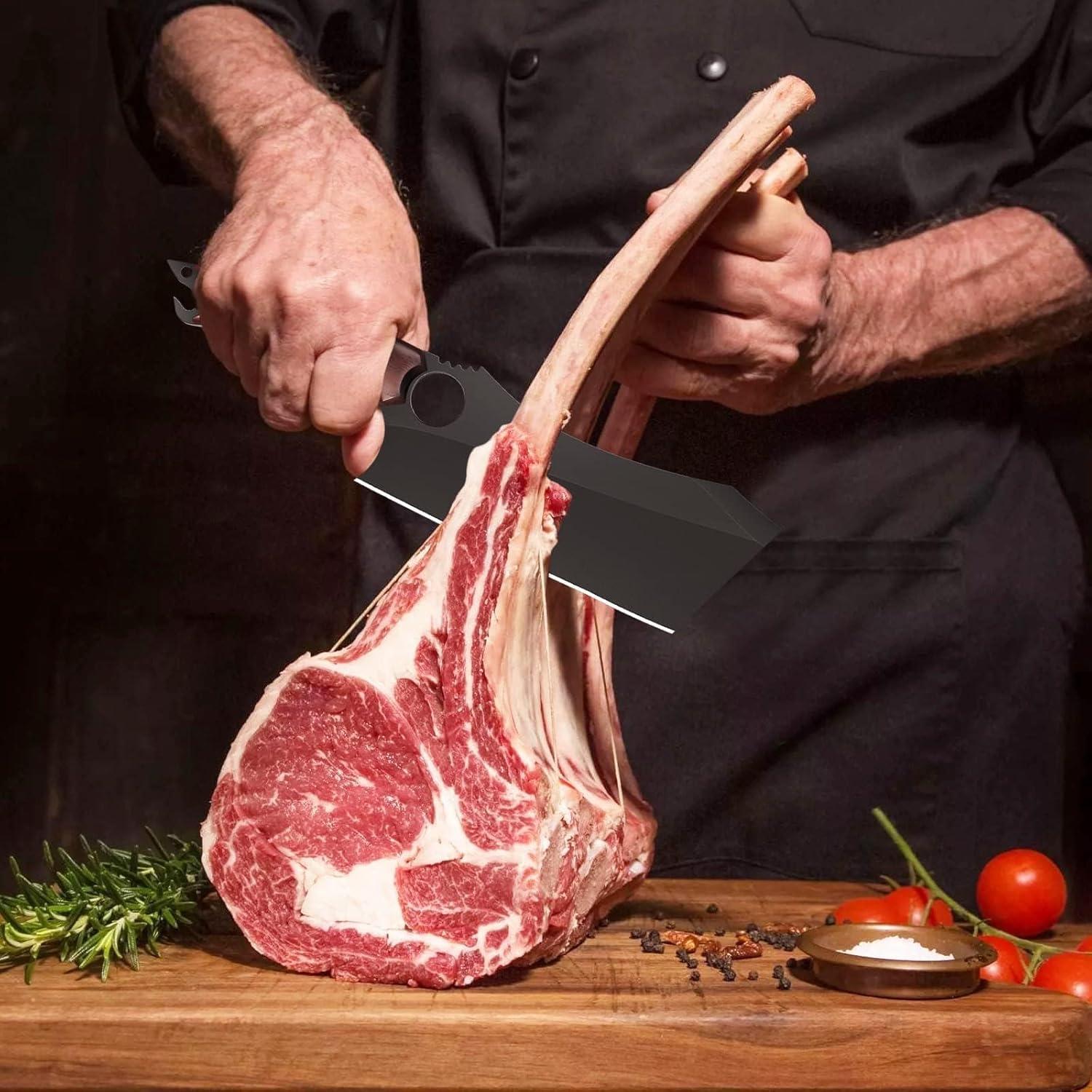 Cuchillo de Carnicería Dream Reach 17.5 cm Acero Carbono Negro