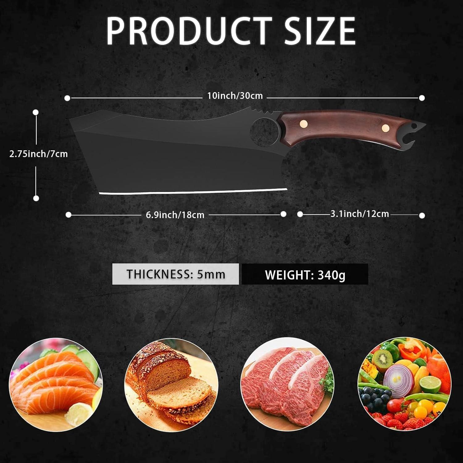 Cuchillo de Carnicería Dream Reach 17.5 cm Acero Carbono Negro