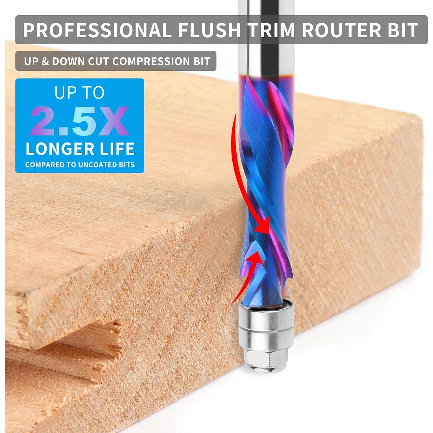 Fresa de enrutador EANOSIC 12.7mm vástago 38.1mm corte