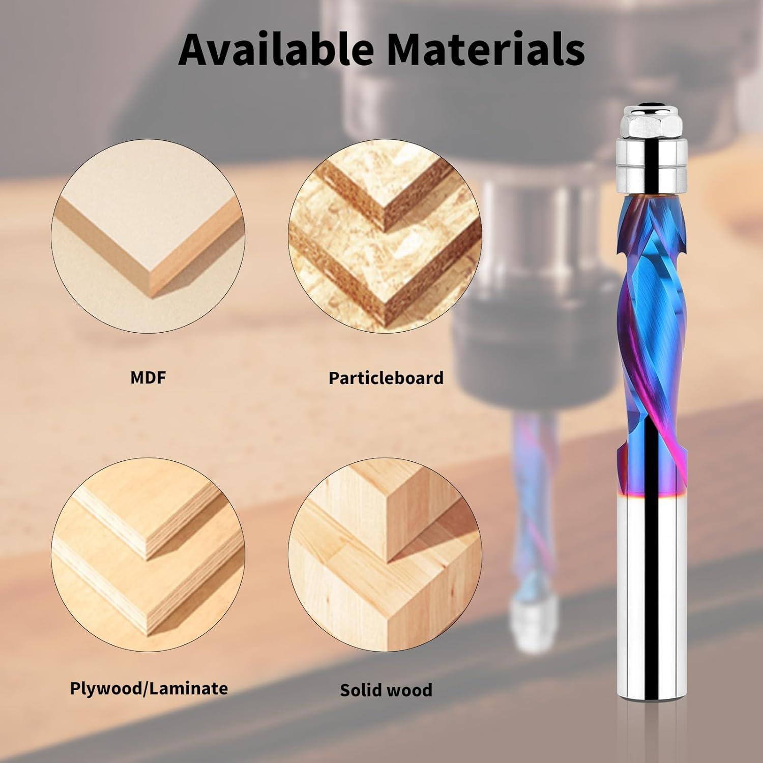 Fresa de enrutador EANOSIC 12.7mm vástago 38.1mm corte