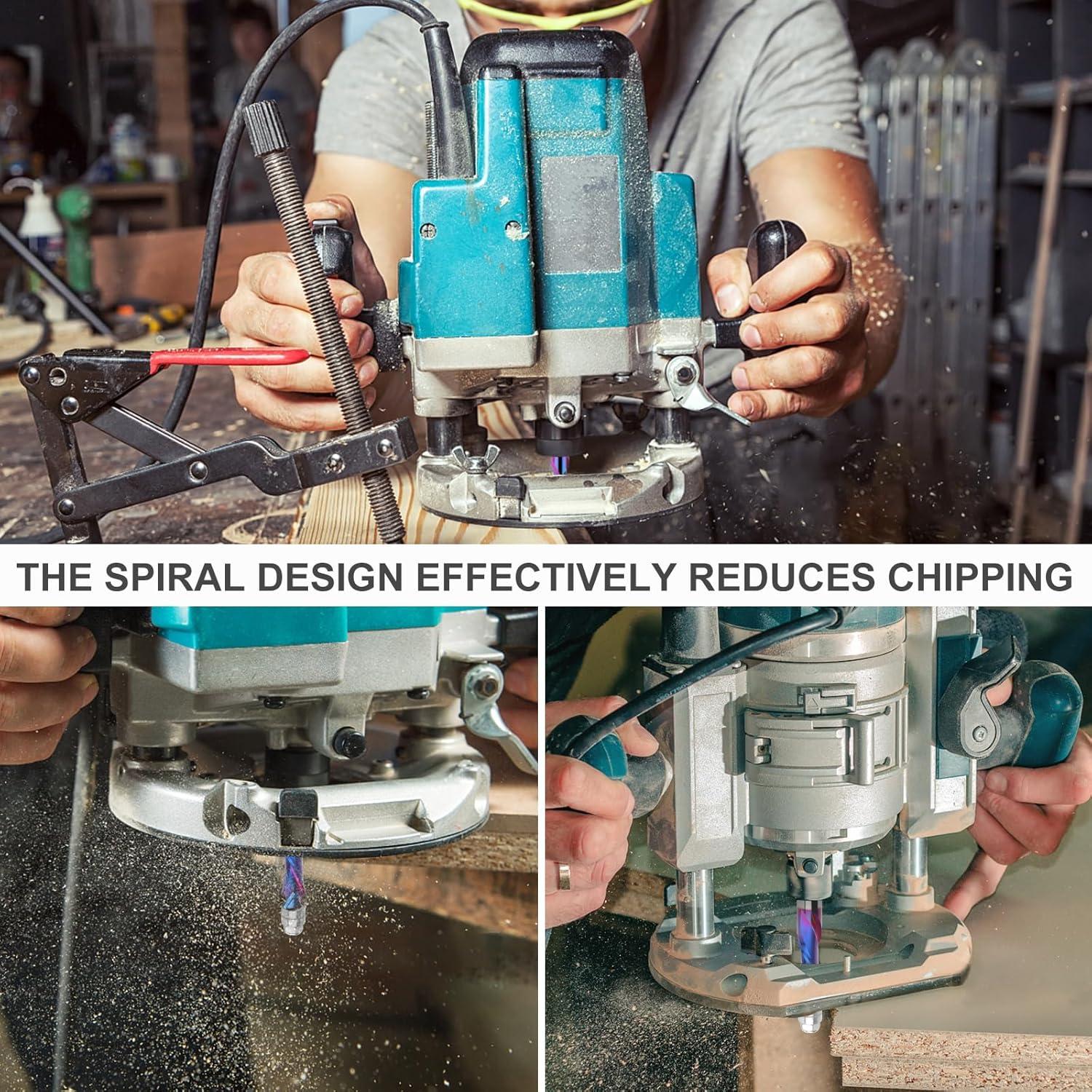 Fresa de enrutador EANOSIC 12.7mm vástago 38.1mm corte