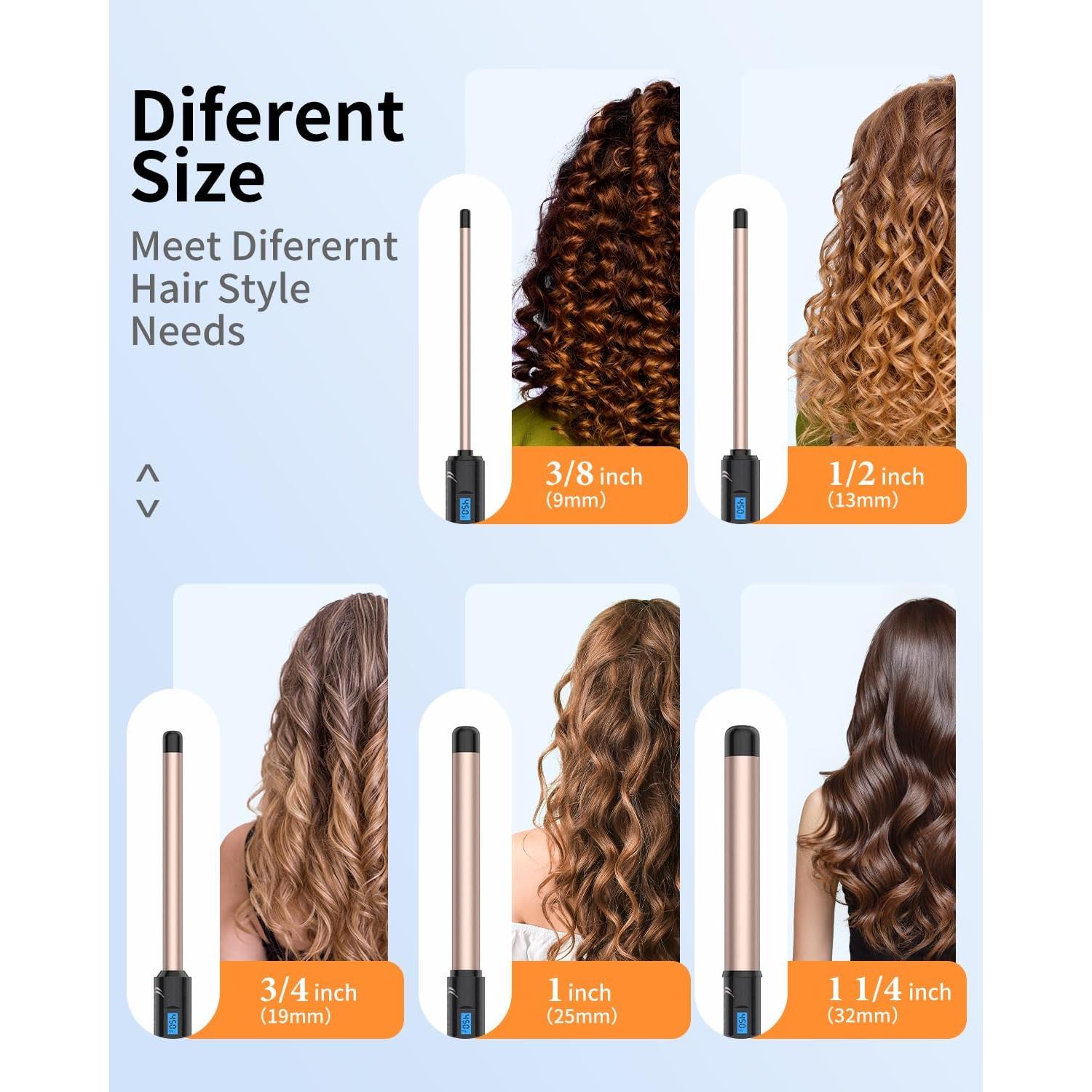 Varita de Rizado IKV 1 Pulgada Cerámica 10 Temperaturas