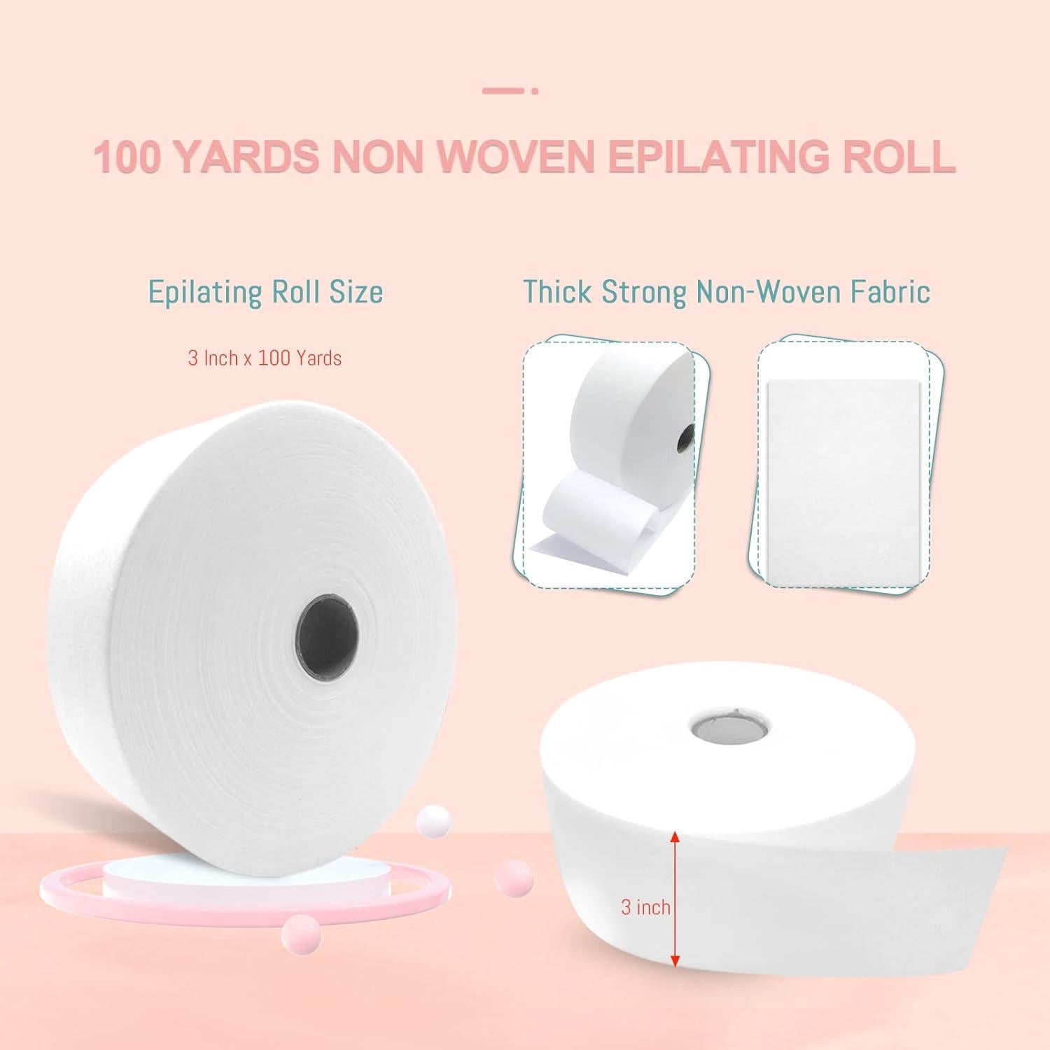 Tiras de Cera Epiladoras CharMyth 100 Yardas No Tejidas