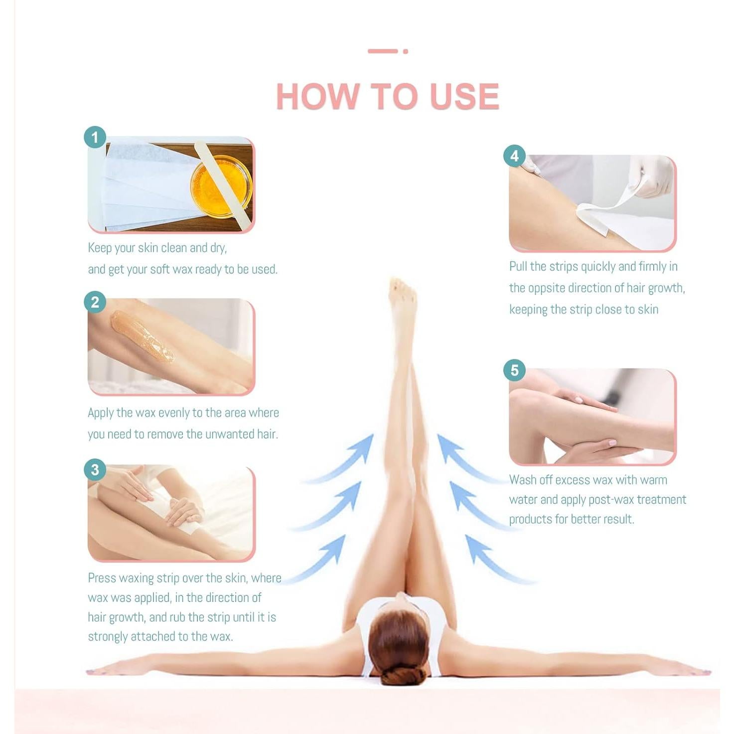 Tiras de Cera Epiladoras CharMyth 100 Yardas No Tejidas