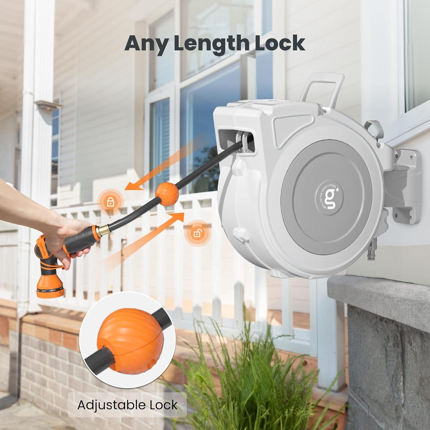 Carrete de Manguera Retráctil Giraffe Tools 1/2" x 20 m PVC