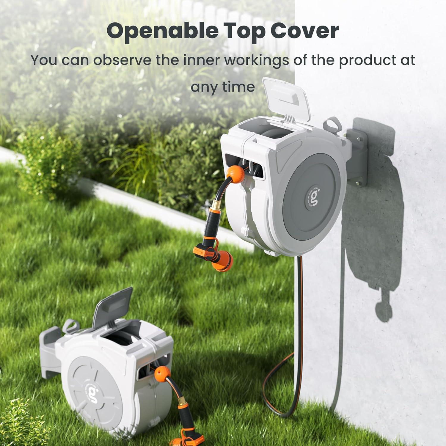 Carrete de Manguera Retráctil Giraffe Tools 1/2" x 20 m PVC