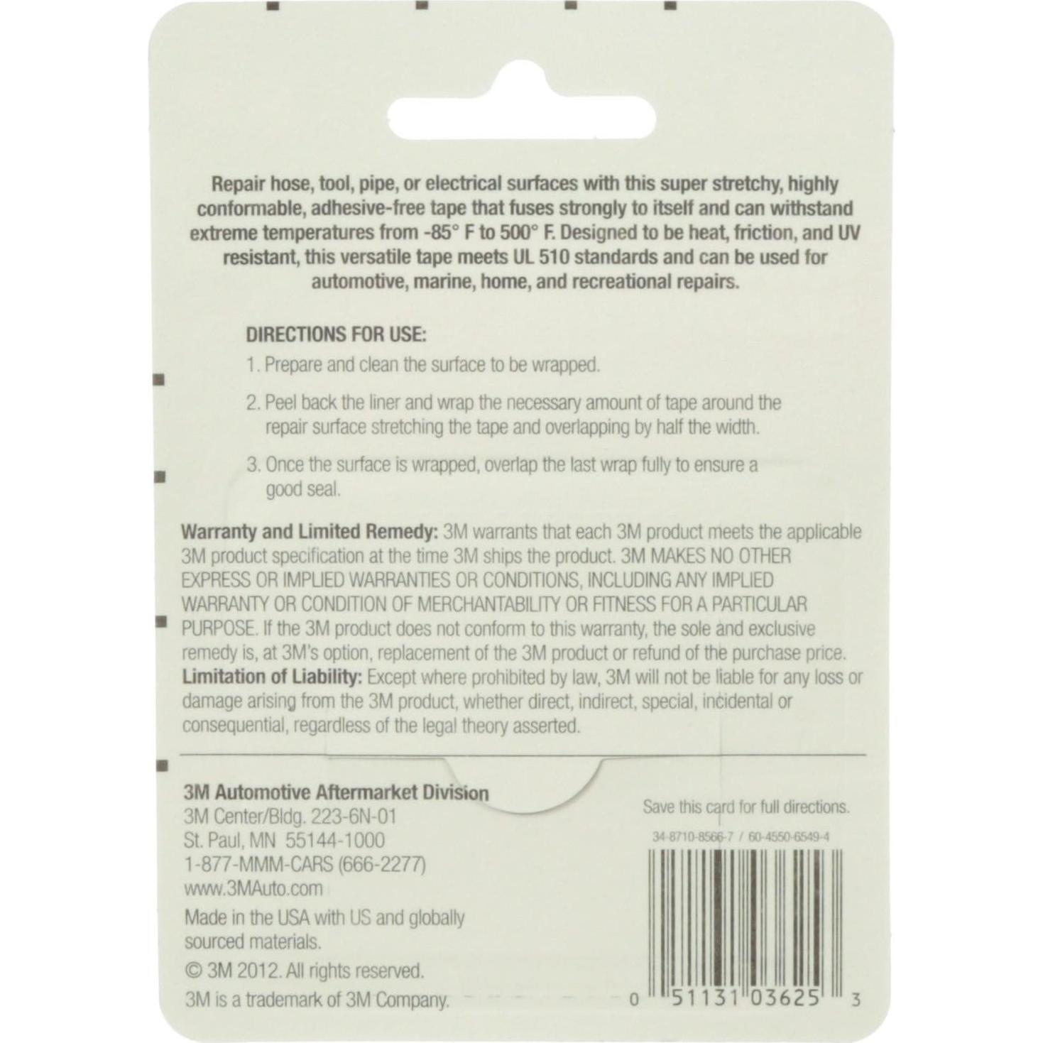 Cinta de Silicona 3M Wrap and Repair 1.83 m Transparente