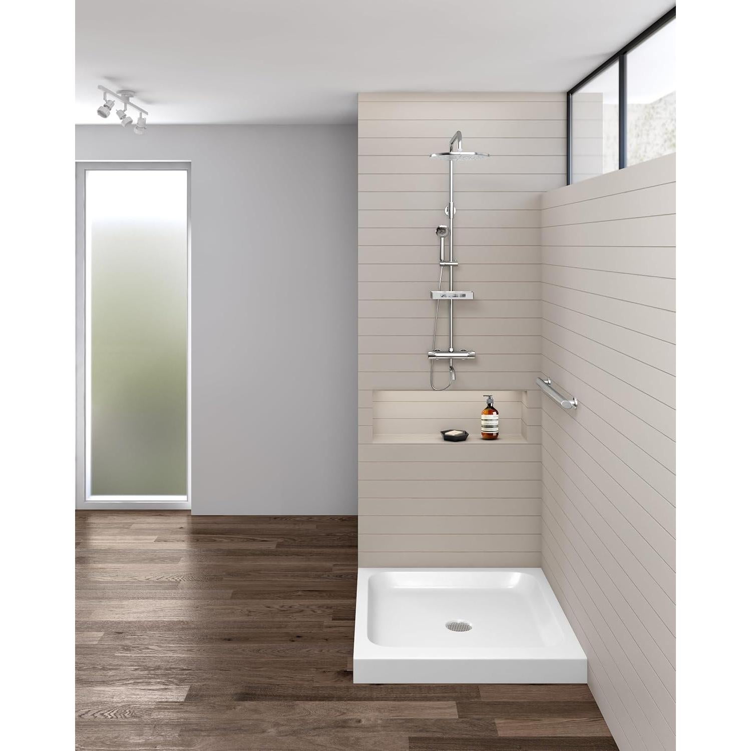 Base de Ducha Cuadrada Fine Fixtures 76.2x76.2cm Antideslizante