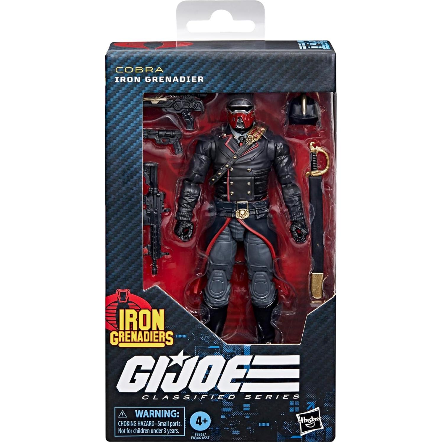 Figura de Acción G.I. Joe Iron Grenadier 6" Hasbro con 12 Accesorios