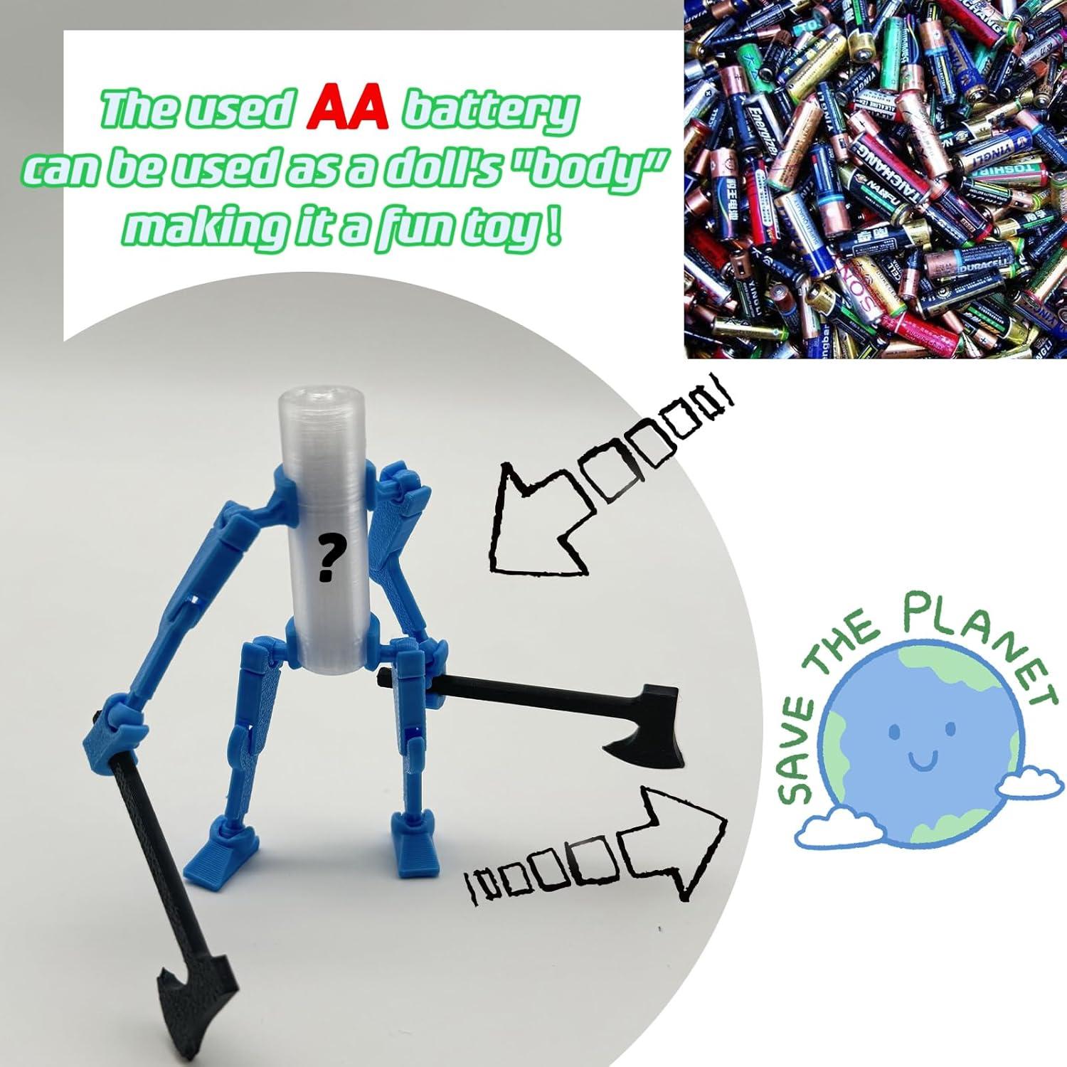 Robot Móvil 3D Enttgo T13 Juguete Creativo Azul