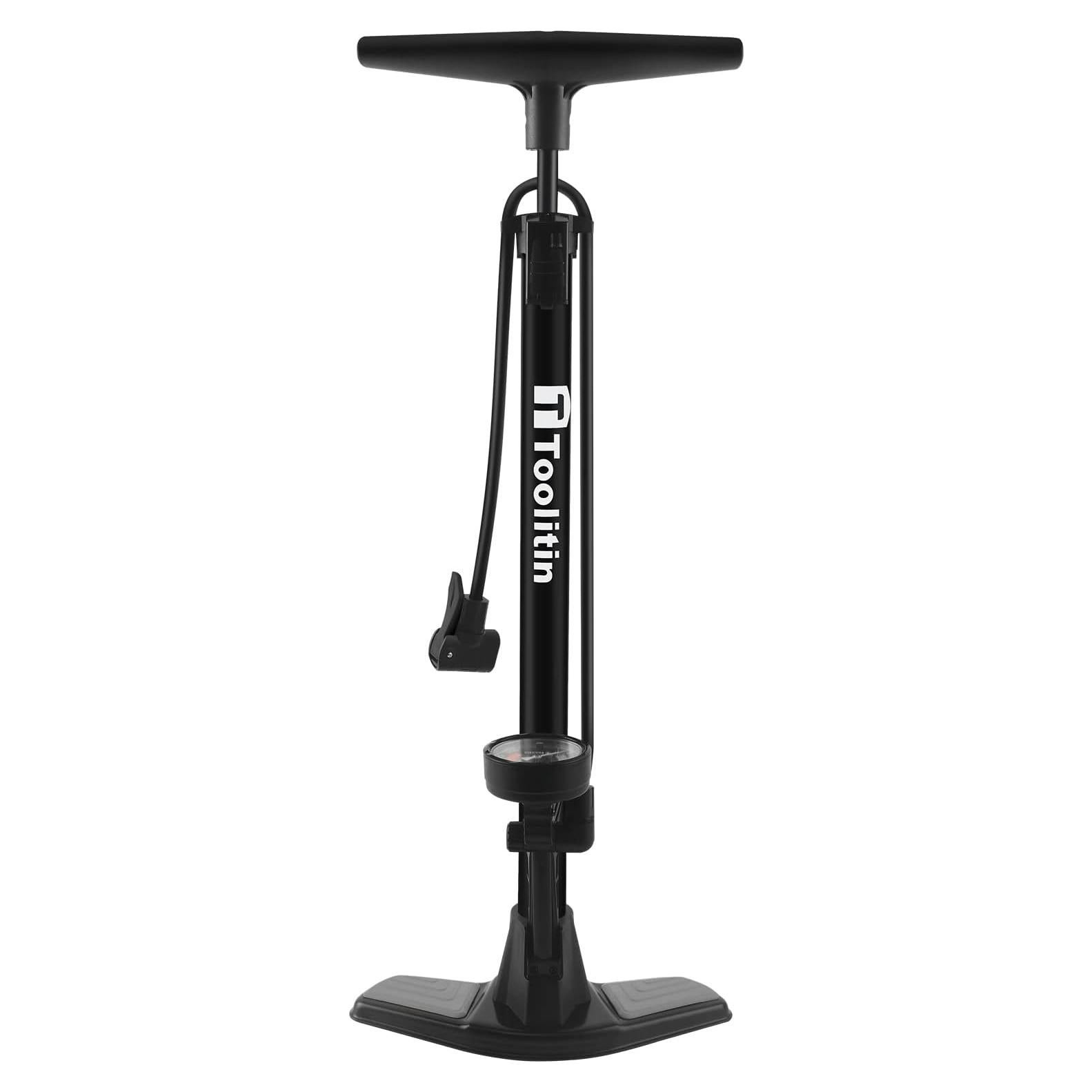 Bomba de Bicicleta TOOLITIN P38B-12 con Manómetro 160 PSI