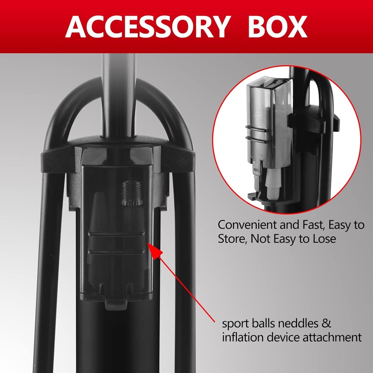 Bomba de Bicicleta TOOLITIN P38B-12 con Manómetro 160 PSI