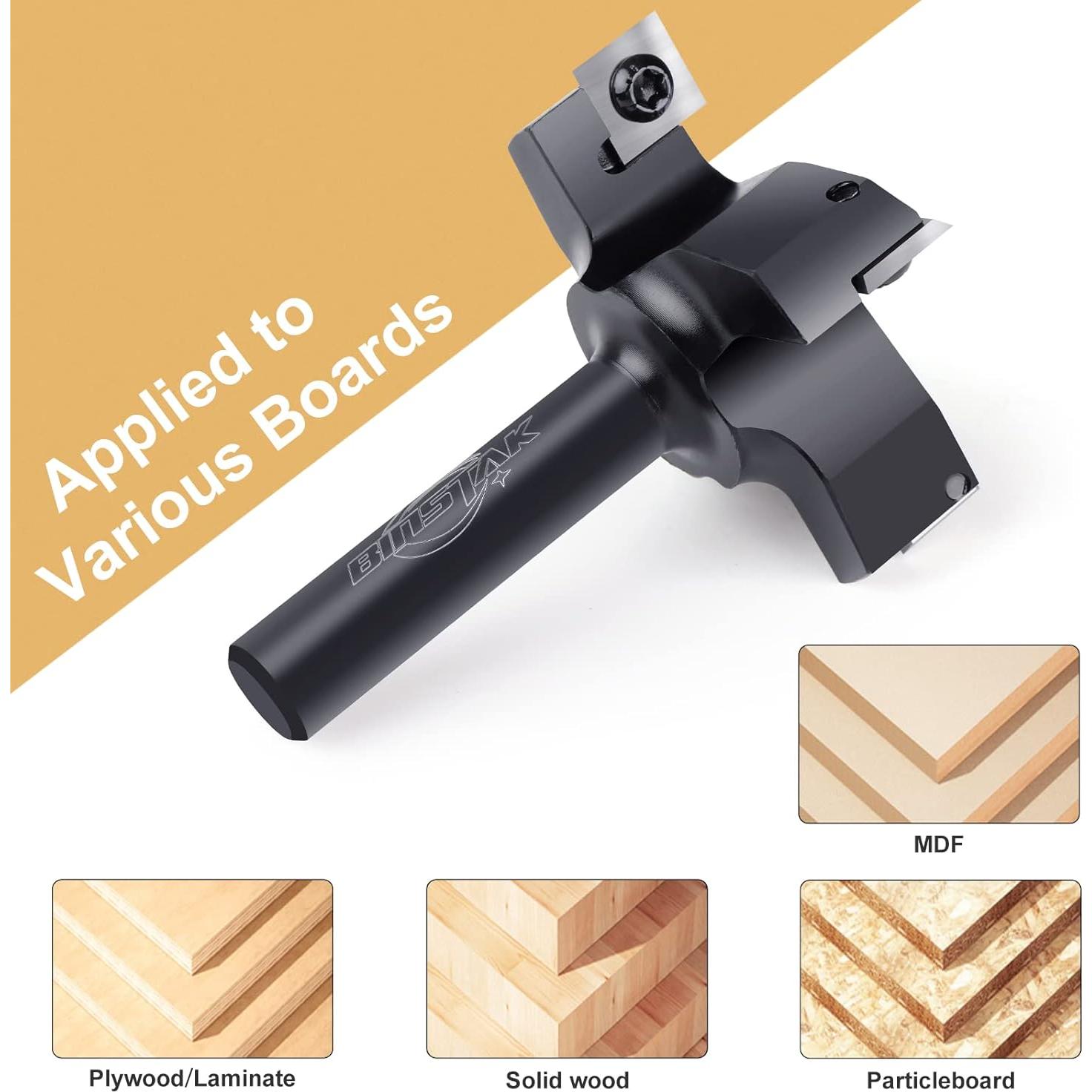 Fresa de Superficie BINSTAK 6,35 cm Carburo 4 Alas CNC