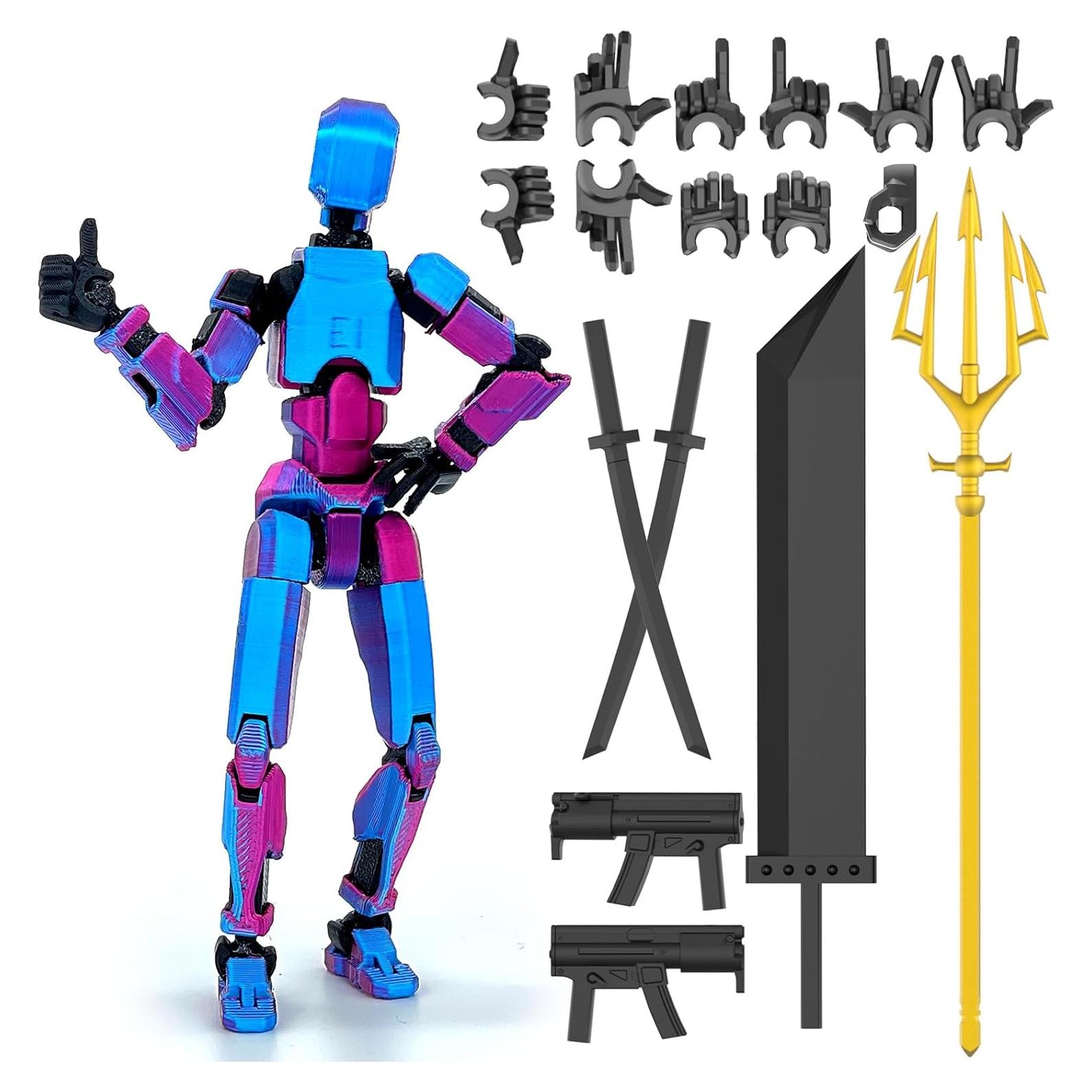 Figura de Acción T13 Qoopower Robot Articulado con Armas