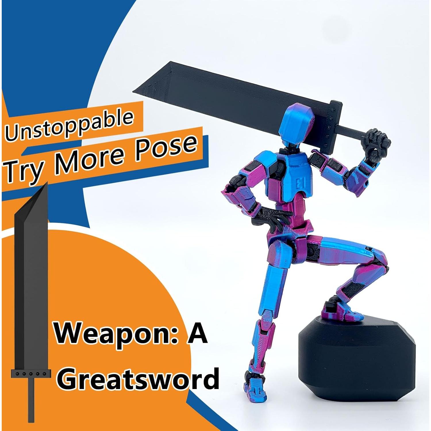 Figura de Acción T13 Qoopower Robot Articulado con Armas