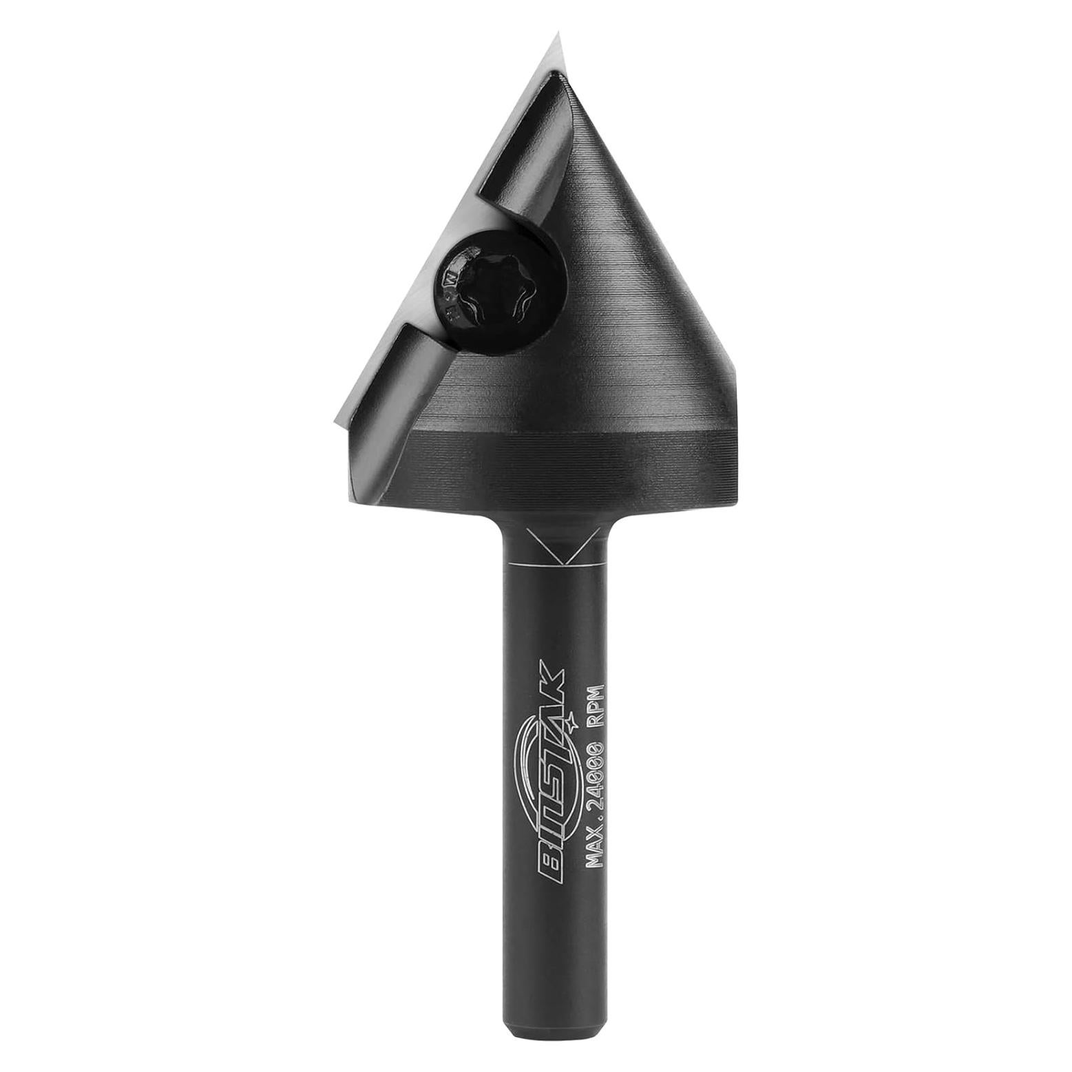 Fresa en V 60 Grados BINSTAK Mango 0.64 cm para CNC