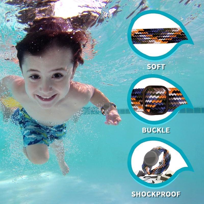 Paquete de 2 Pulseras Ajustables Nylon para AirTag XSUIOY