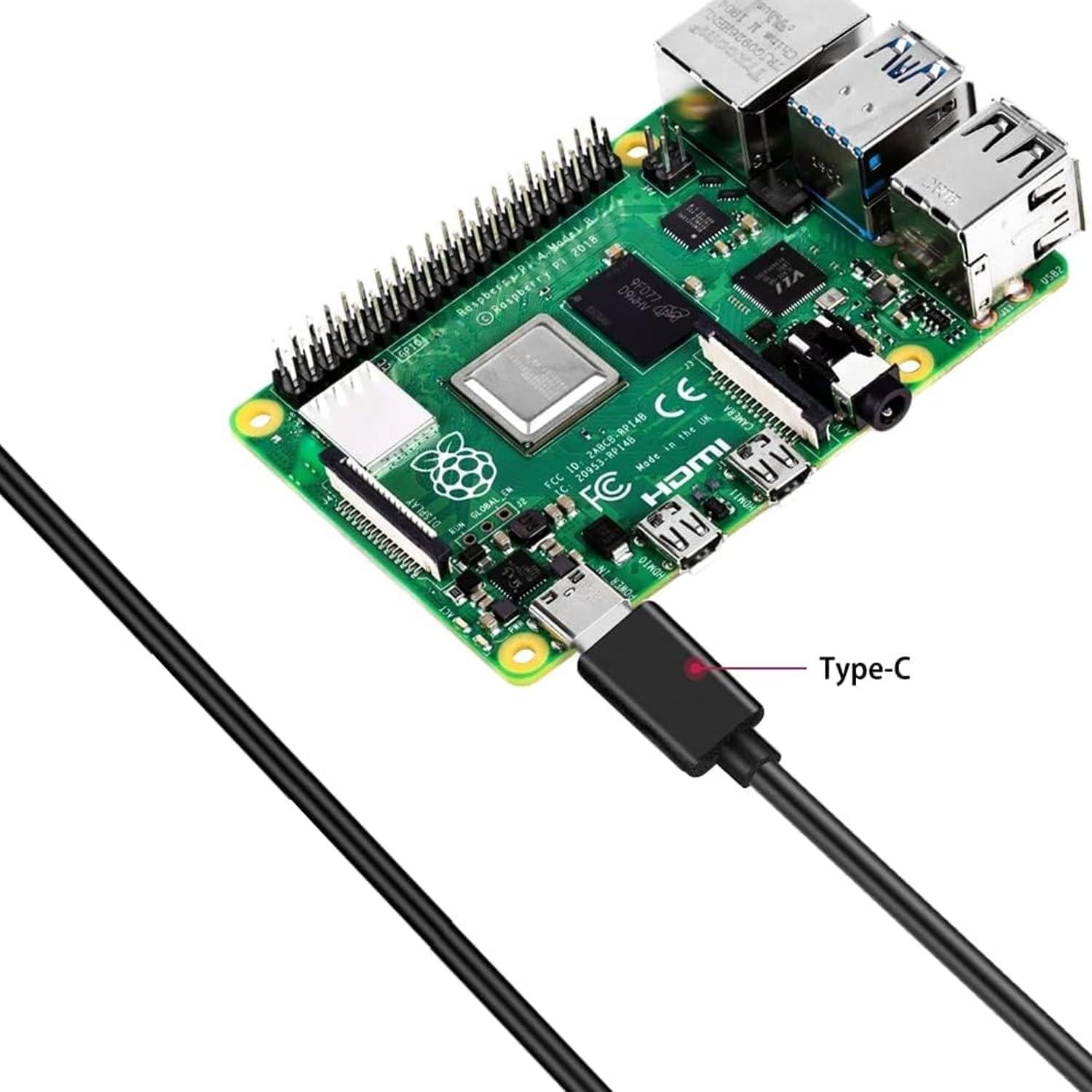 Adaptador de Alimentación 15W Tipo C para Raspberry Pi 4 - 5V 3A