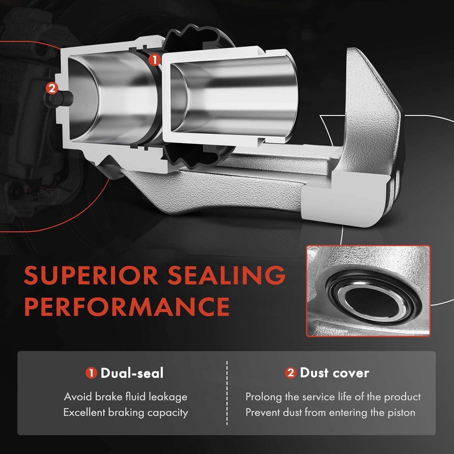 Caliper de Freno de Disco A-Premium para Toyota Highlander 2004-2007 - Trasero Izquierdo