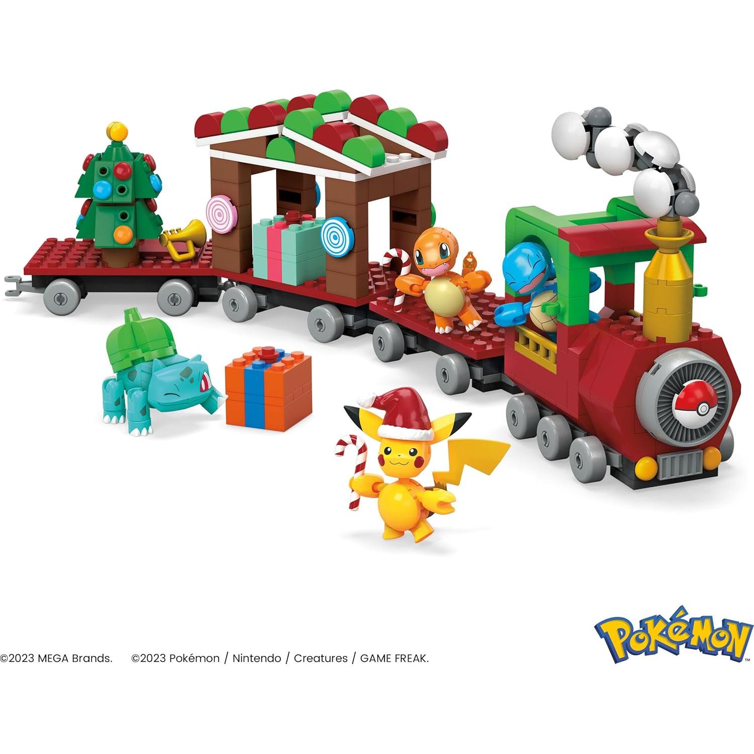 Set de Juguetes de Construcción MEGA Pokémon Tren Navideño