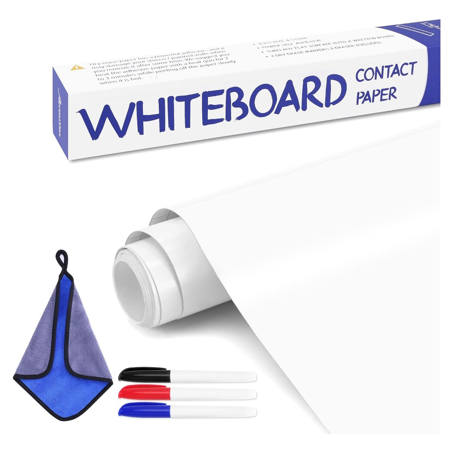 Papel Pizarra Blanca Autoadhesivo AcrossSea 243.84 cm