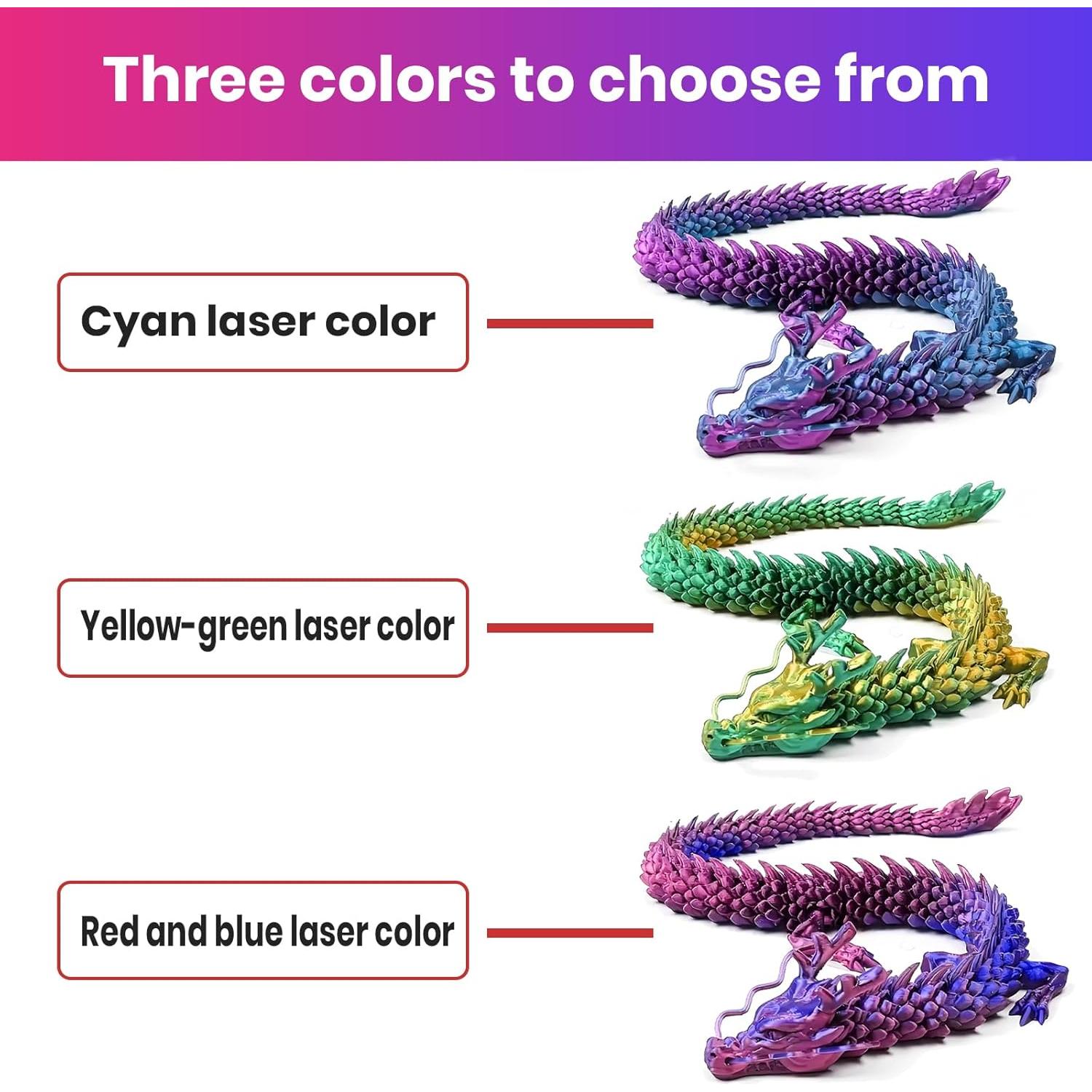 Estatua Dragón Chino 3D 45.72 cm - Juguete Antiestrés Decorativo