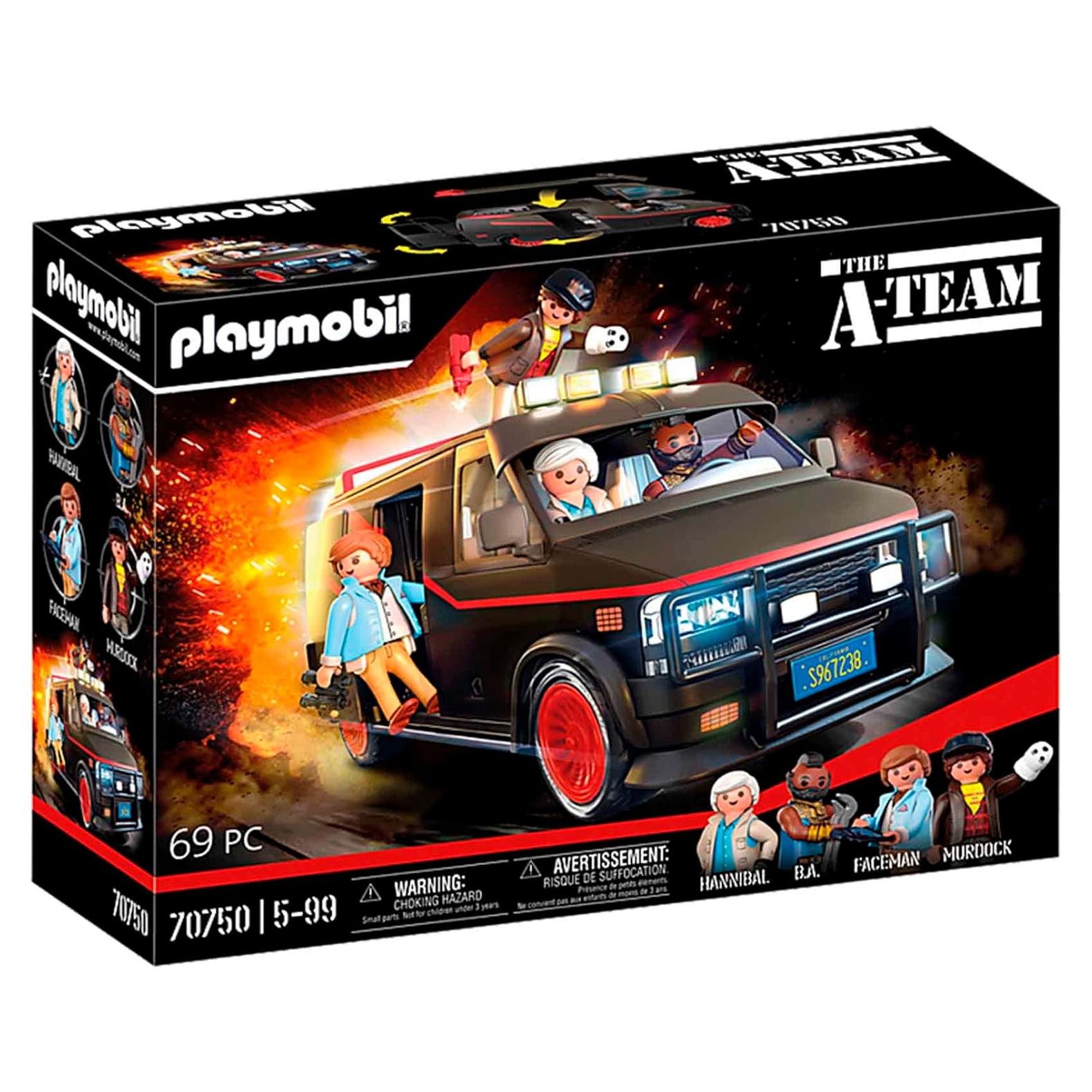 Furgoneta A-Team Playmobil 70750 con 4 figuras