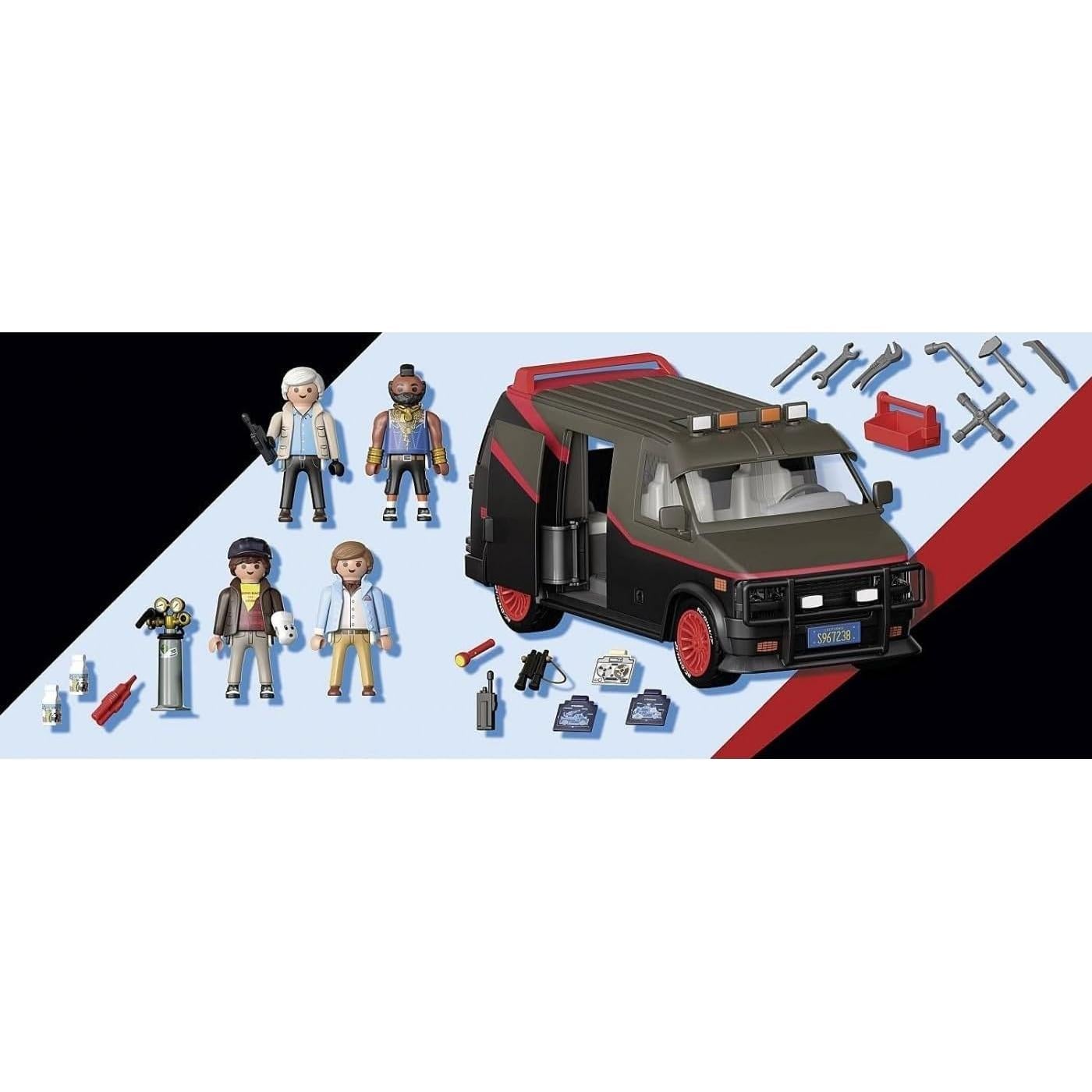 Furgoneta A-Team Playmobil 70750 con 4 figuras