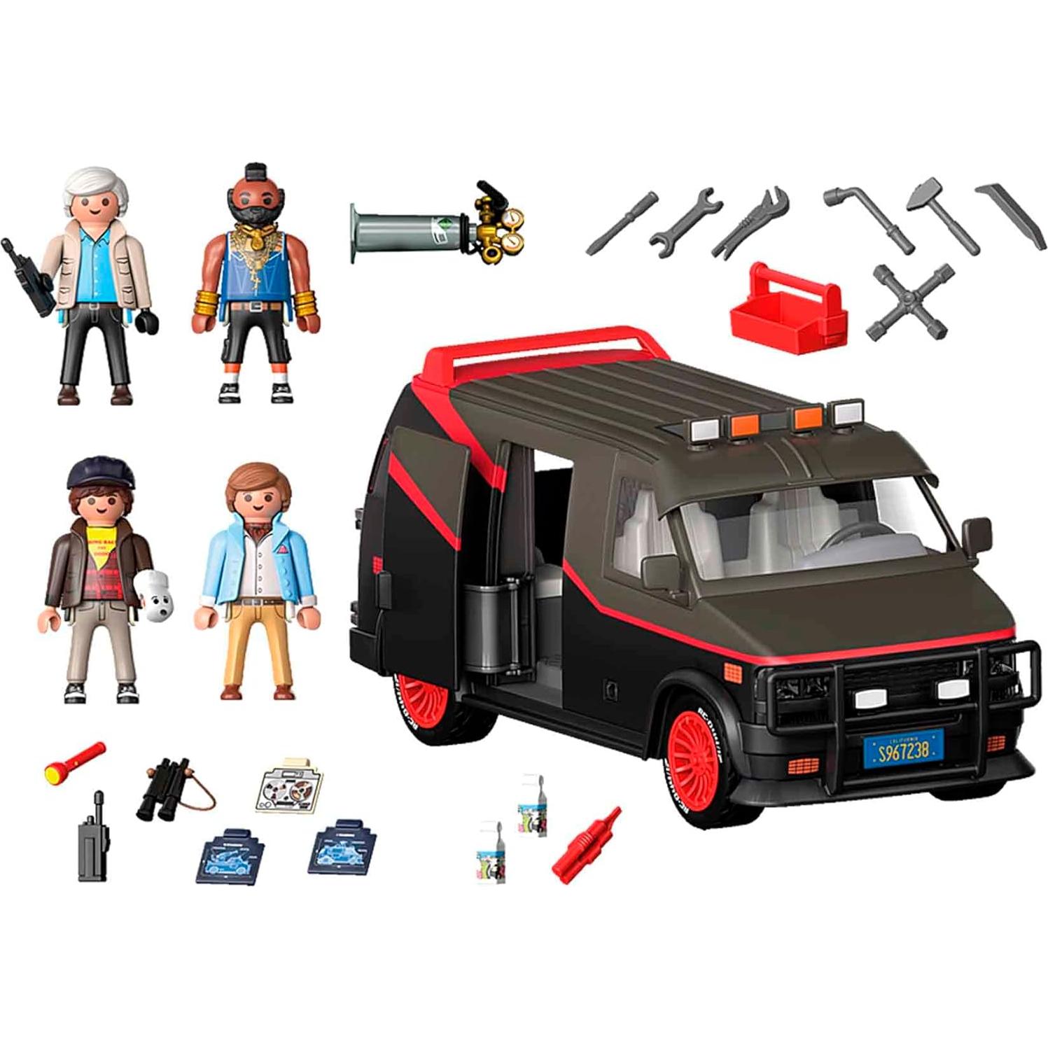 Furgoneta A-Team Playmobil 70750 con 4 figuras
