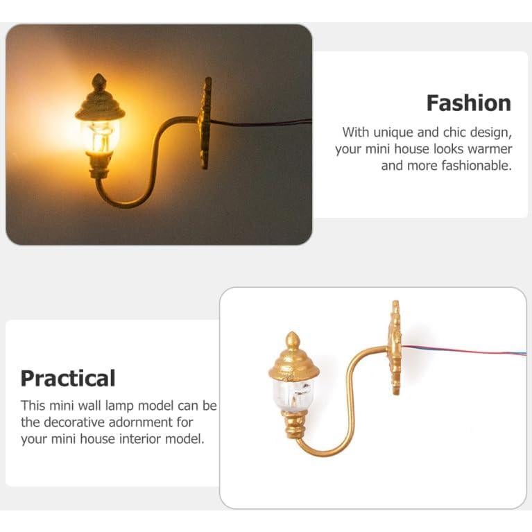 Apliques de Pared Miniatura DOITOOL 2.2x2.7cm Dorado 4Pcs