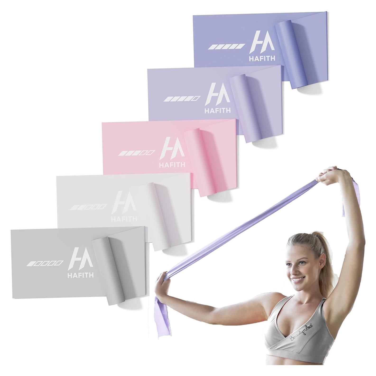 Bandas de Resistencia HAFITH - Set 5 Niveles para Mujeres