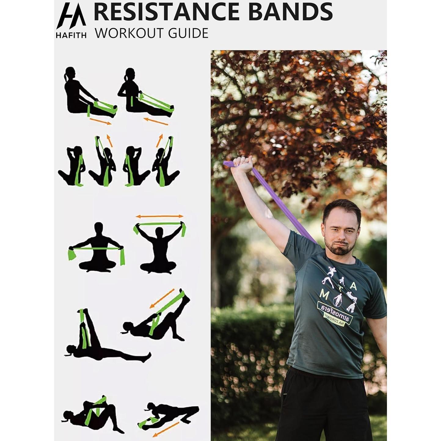 Bandas de Resistencia HAFITH - Set 5 Niveles para Mujeres