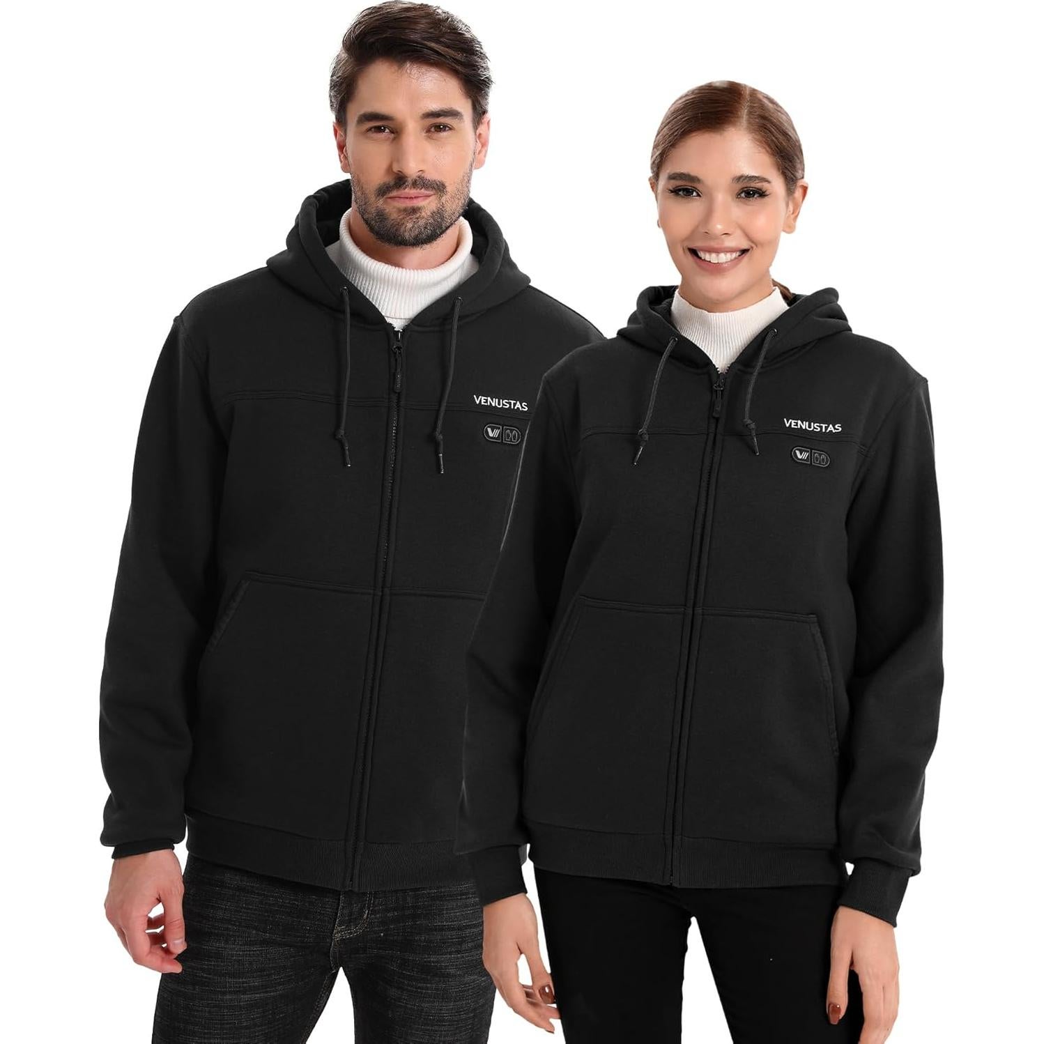 Sudadera Calentada Unisex Venustas 12V con Batería Incluida