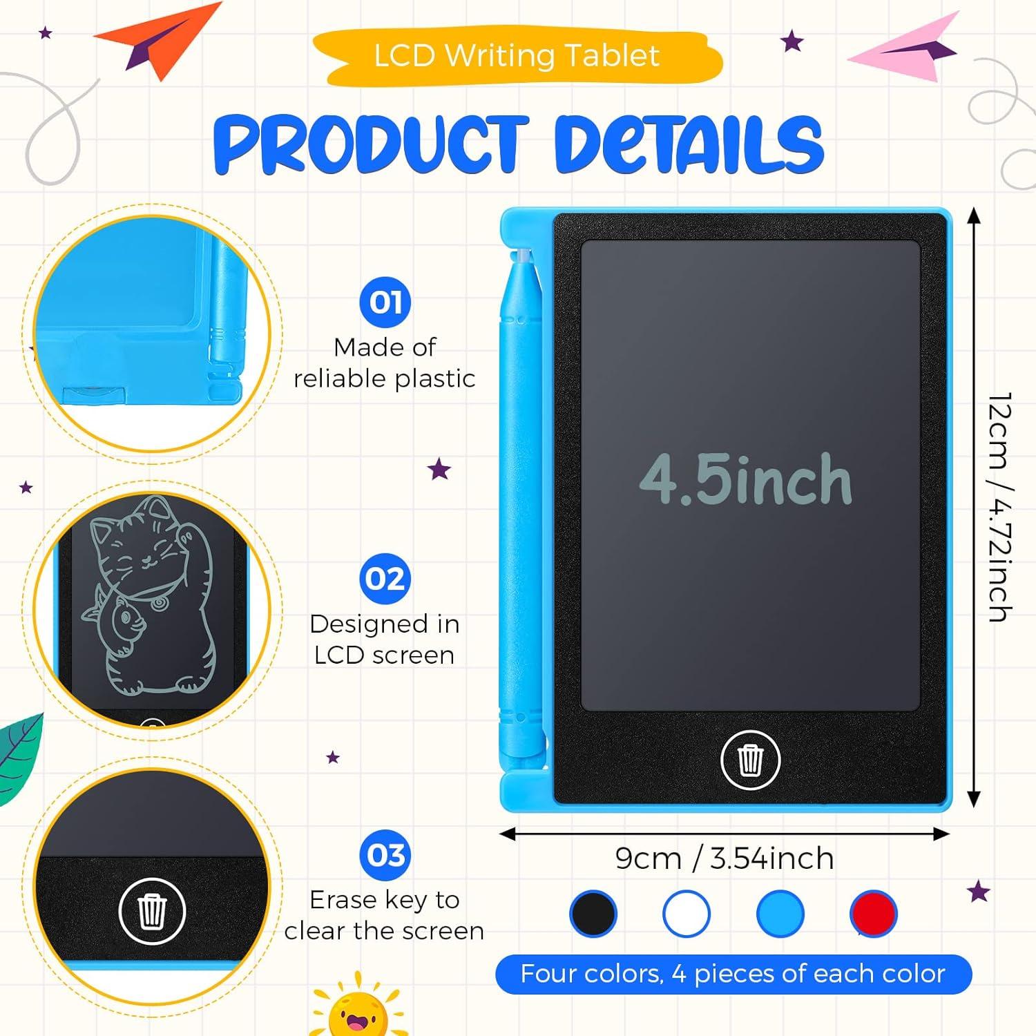 Nezyo 16 Piezas Mini Tableta LCD 11.94x8.89cm Colorida