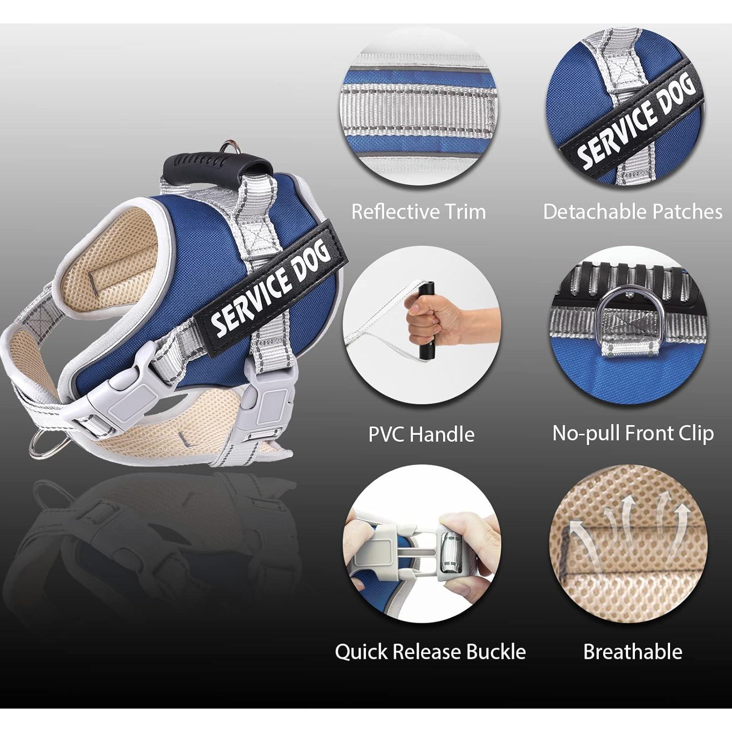 Arnés de Chaleco HUSDOW para Perros Ajustable y Reflectante XS